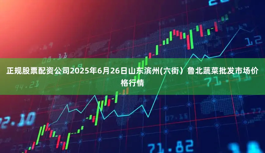 正规股票配资公司2025年6月26日山东滨州(六街)鲁北蔬菜批发市场价格行情