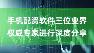 手机配资软件三位业界权威专家进行深度分享