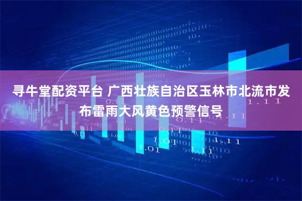 寻牛堂配资平台 广西壮族自治区玉林市北流市发布雷雨大风黄色预警信号